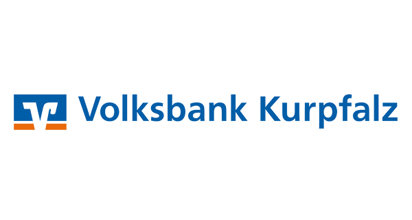 Logo der Volksbank Freiburg eG mit blauem Schriftzug und Volksbank-Emblem in Blau und Orange.